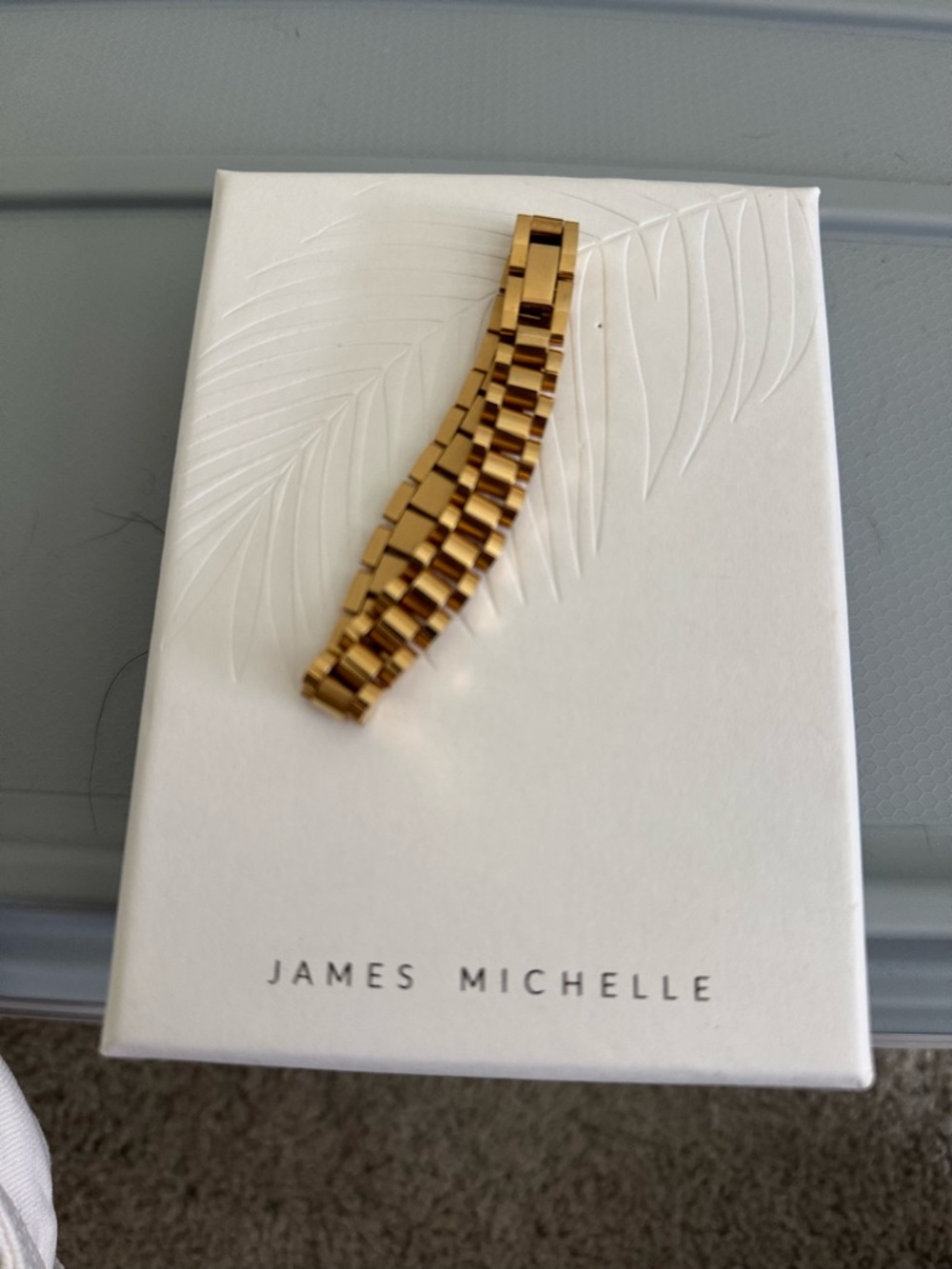 James Michelle Gold-Tone Women's Link Bracelet